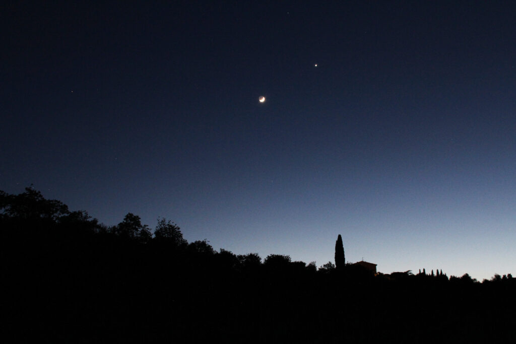 Congiunzione Luna Venere del 26 aprile 2020