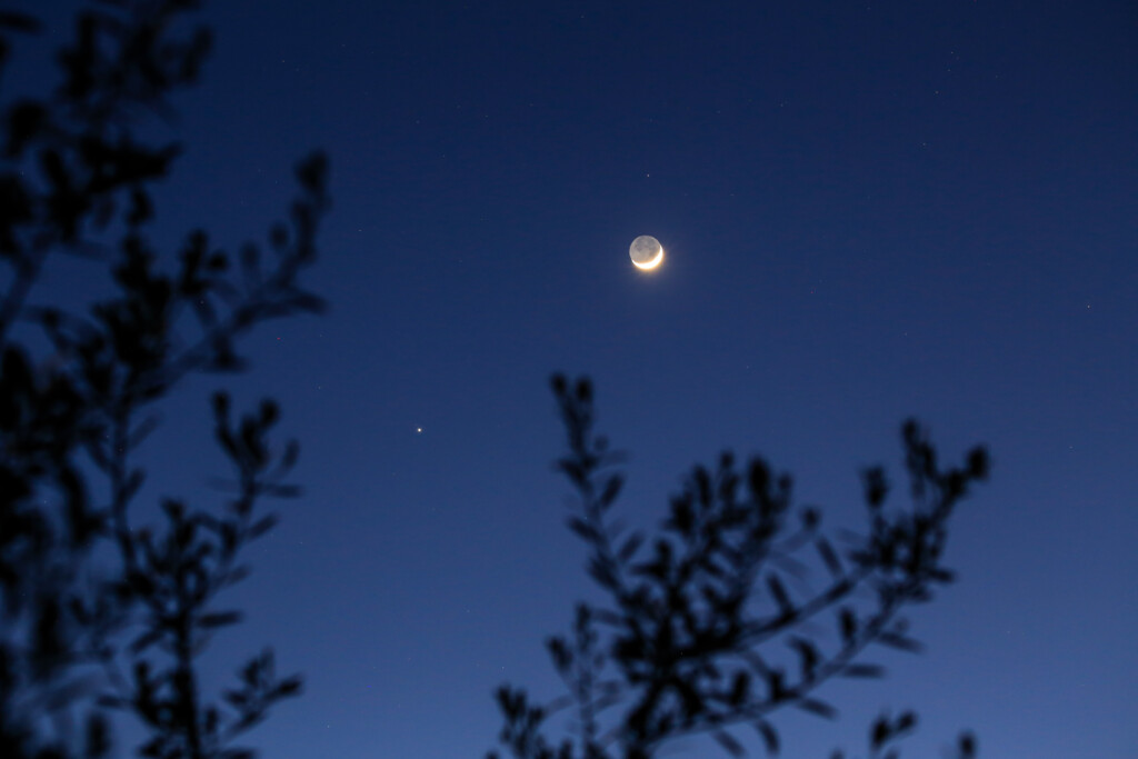 Luna e Giove in congiunzione