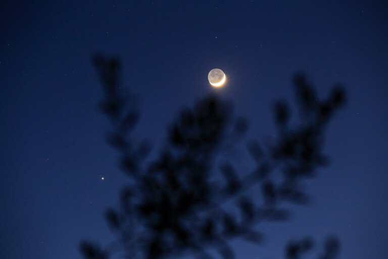 Luna e Giove in congiunzione