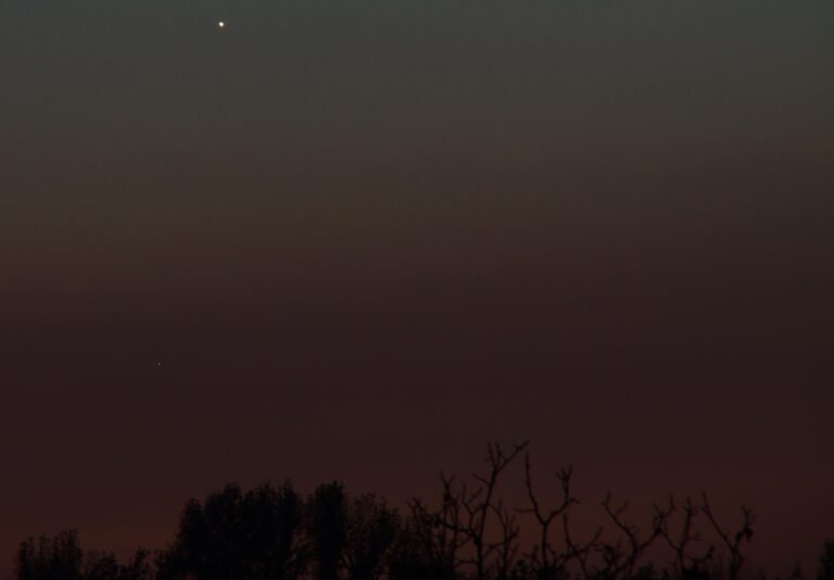 Venere e Mercurio al tramonto