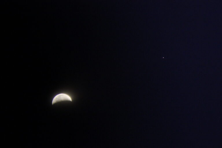 Congiunzione Luna Marte