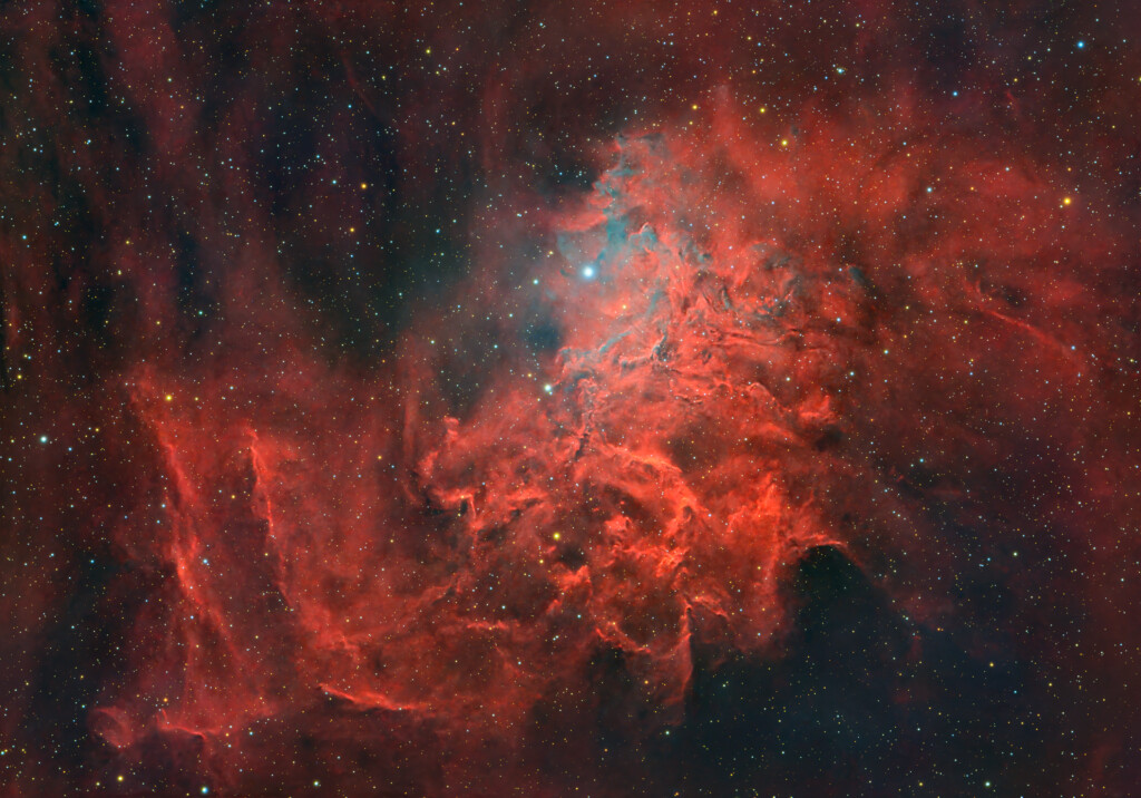 IC 405 Nebulosa Stella Fiammeggiante