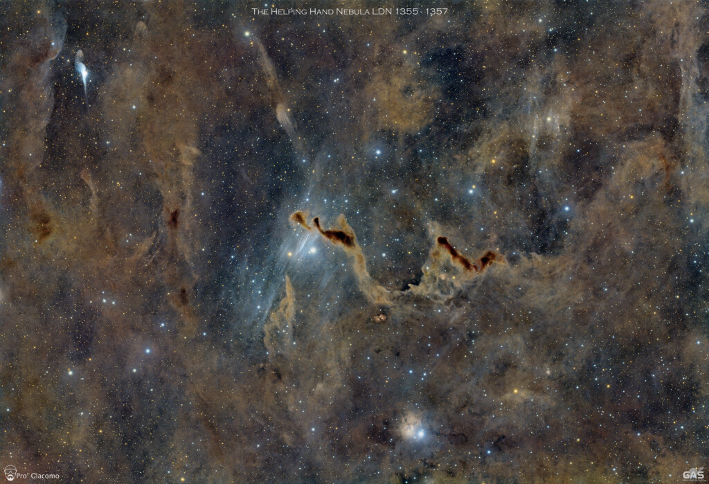 The Helping Hand Nebula LDN 1355 – 1357