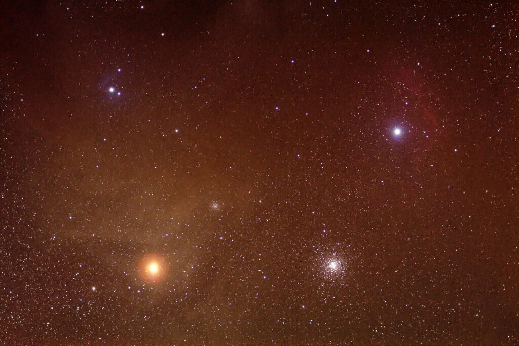 Antares, M4 e immediate vicinanze