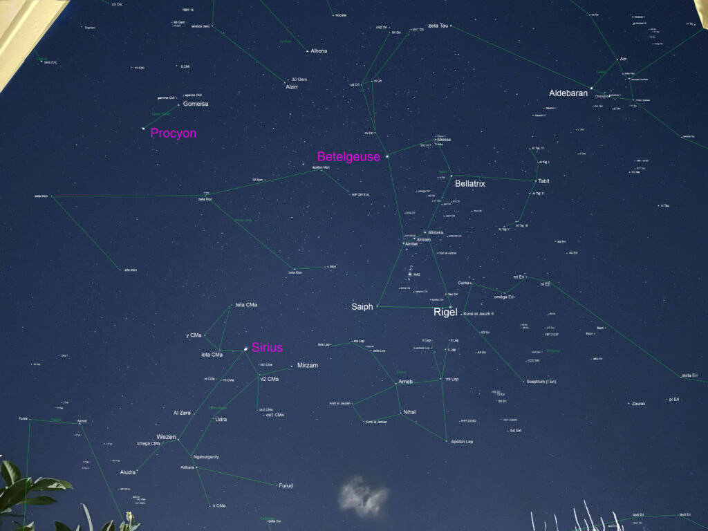 Le Costellazioni invernali del Quadrante Sud