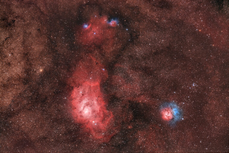 Laguna e Trifida in Sagittario
