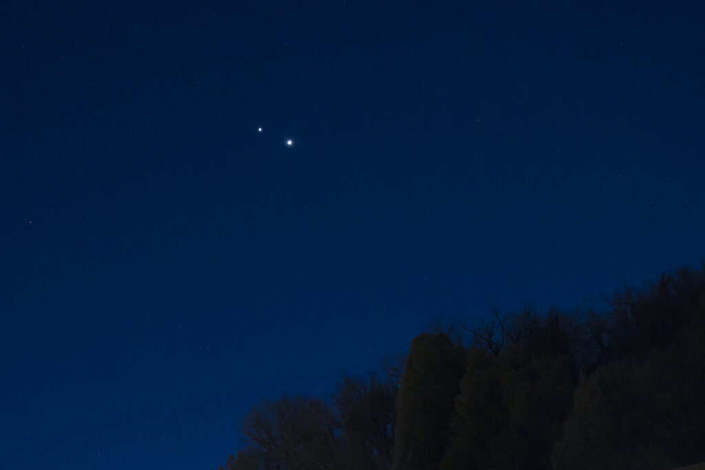 Congiunzione Giove Venere