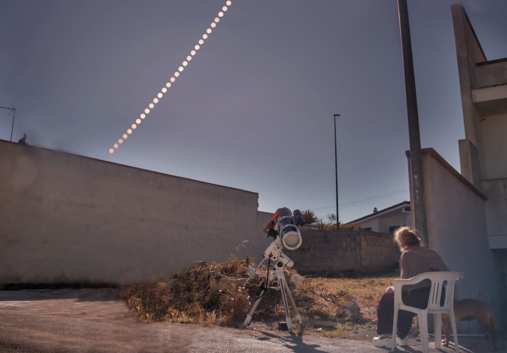 Sequenza a grande campo dell’eclissi