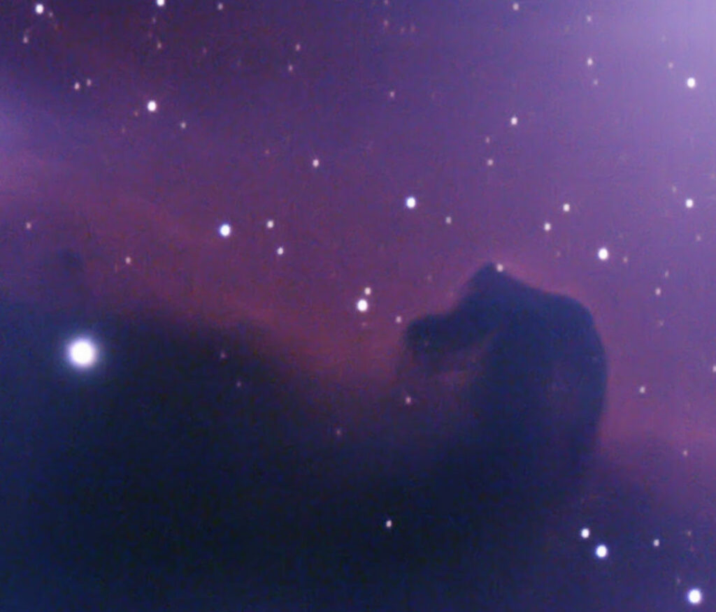 Ripresa della nebulosa oscura IC434