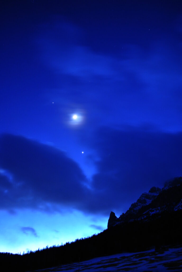 Congiunzione Luna Venere e Giove