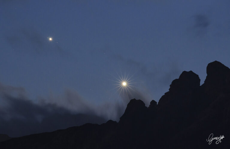 Congiunzione tra  Giove  e Venere