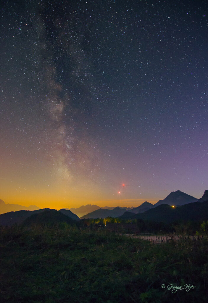 Avvicinamento Marte e Antares