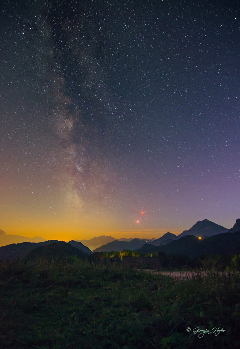 Avvicinamento Marte e Antares