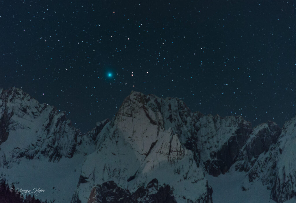 Cometa Lovejoy C2014 Q2 sopra le Marmarole