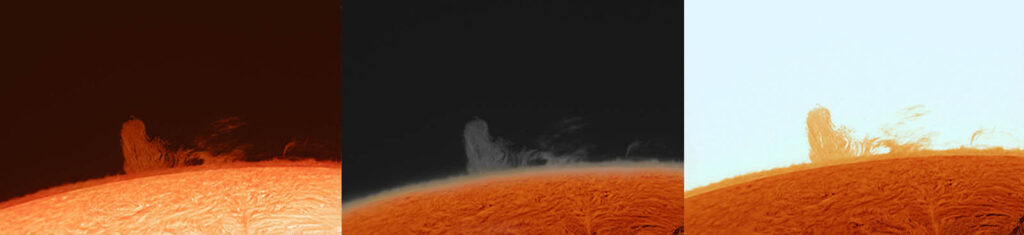 protuberanza multicolor