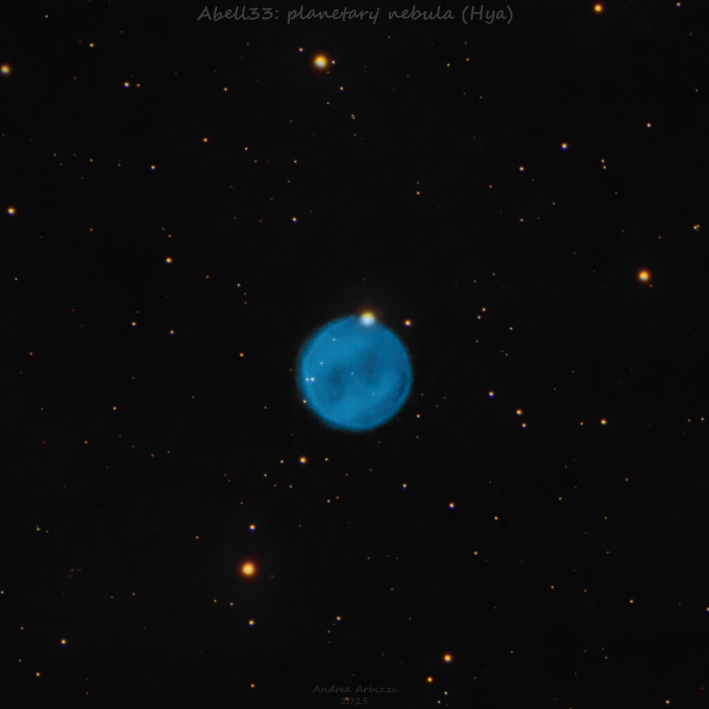 Abell33: nebulosa planetaria in Idra