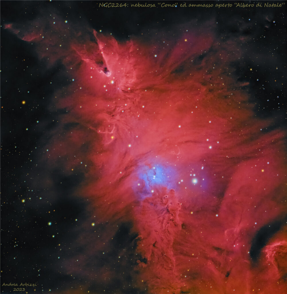 NGC2264: nebulosa Cono e Pelliccia di Volpe