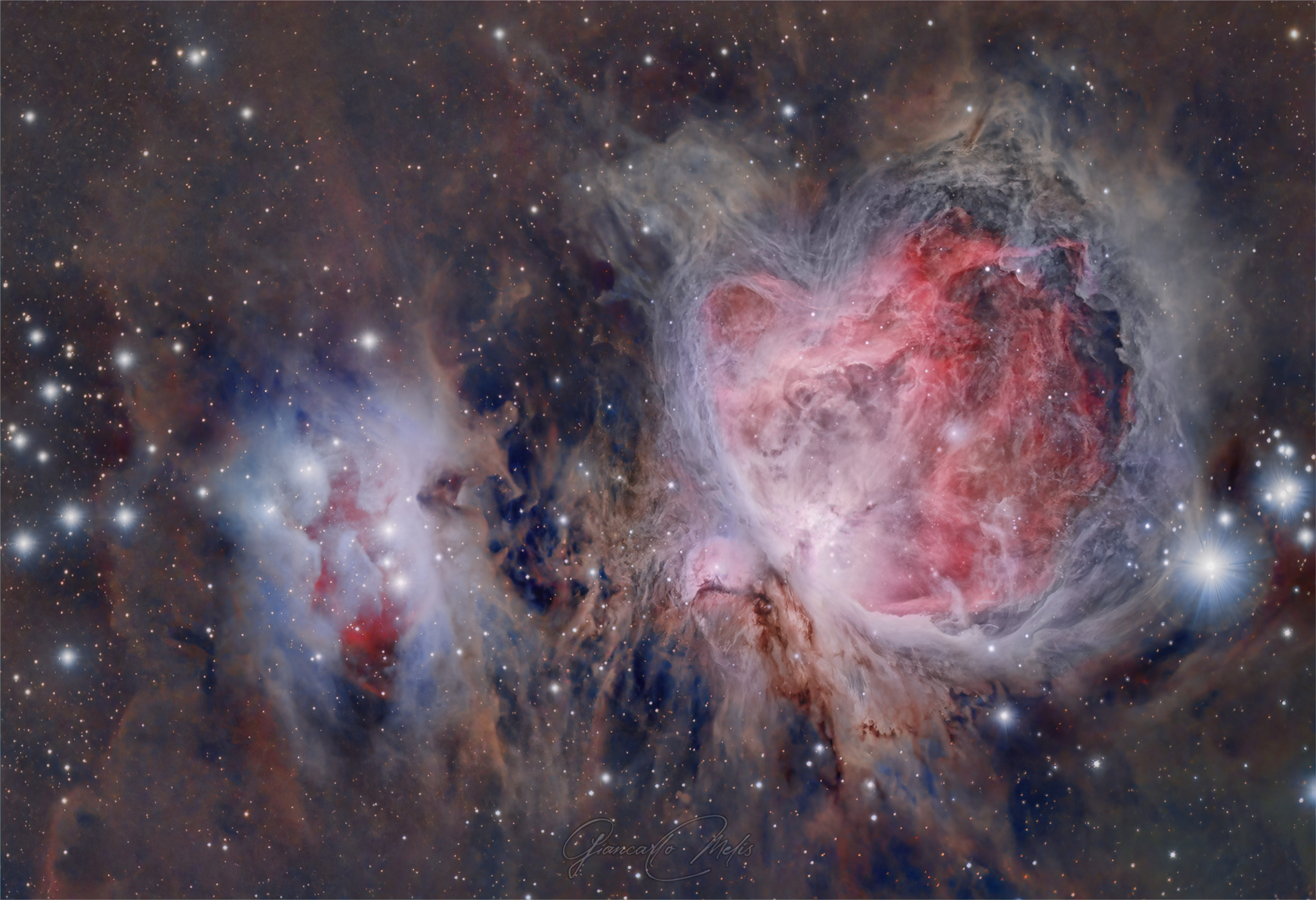 Большой ли космос. M42 Orion Nebula. Эмиссионная туманность Ориона. Туманность Ориона m42. Туманность Ориона Хаббл.