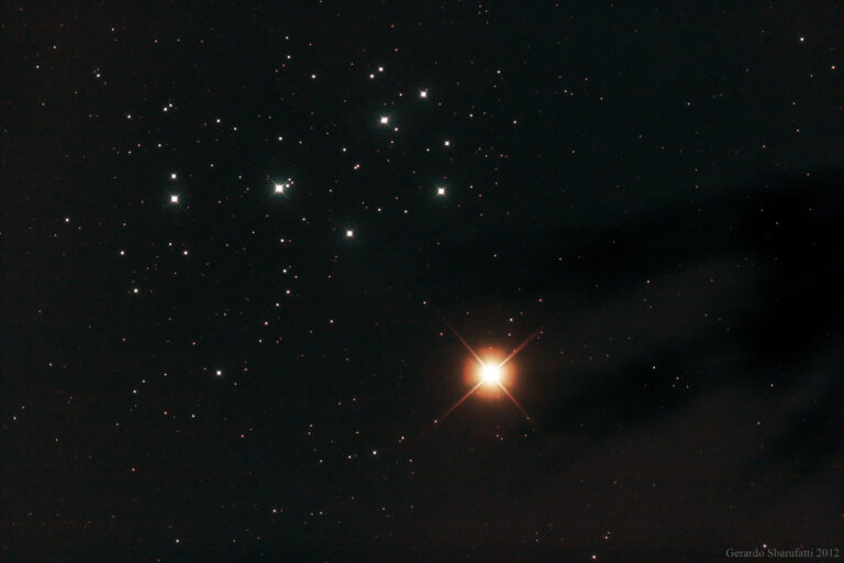 congiunzione Venere Pleiadi