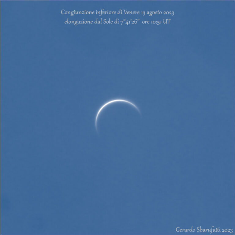 Congiunzione inferiore di Venere 2023