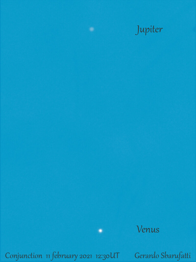 congiunzione Giove-Venere