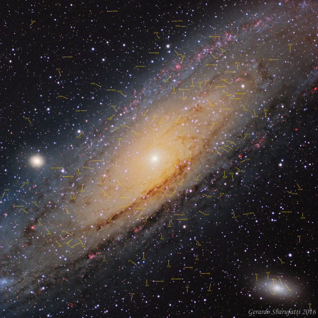 Ammassi globulari nella galassia di Andromeda