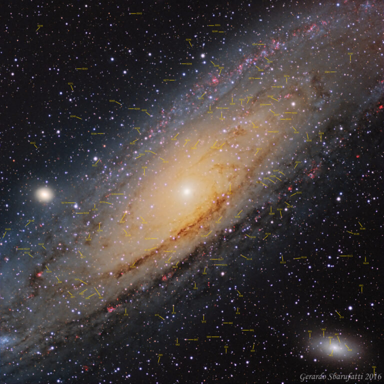 Ammassi globulari nella galassia di Andromeda