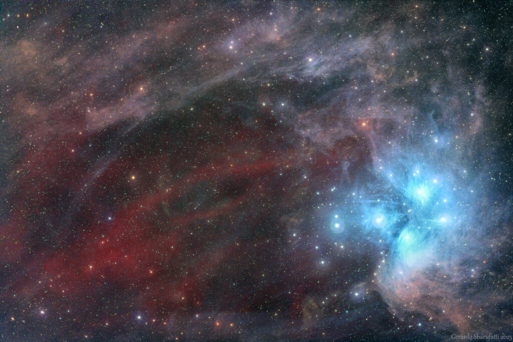 Nebulosità intorno alle Pleiadi