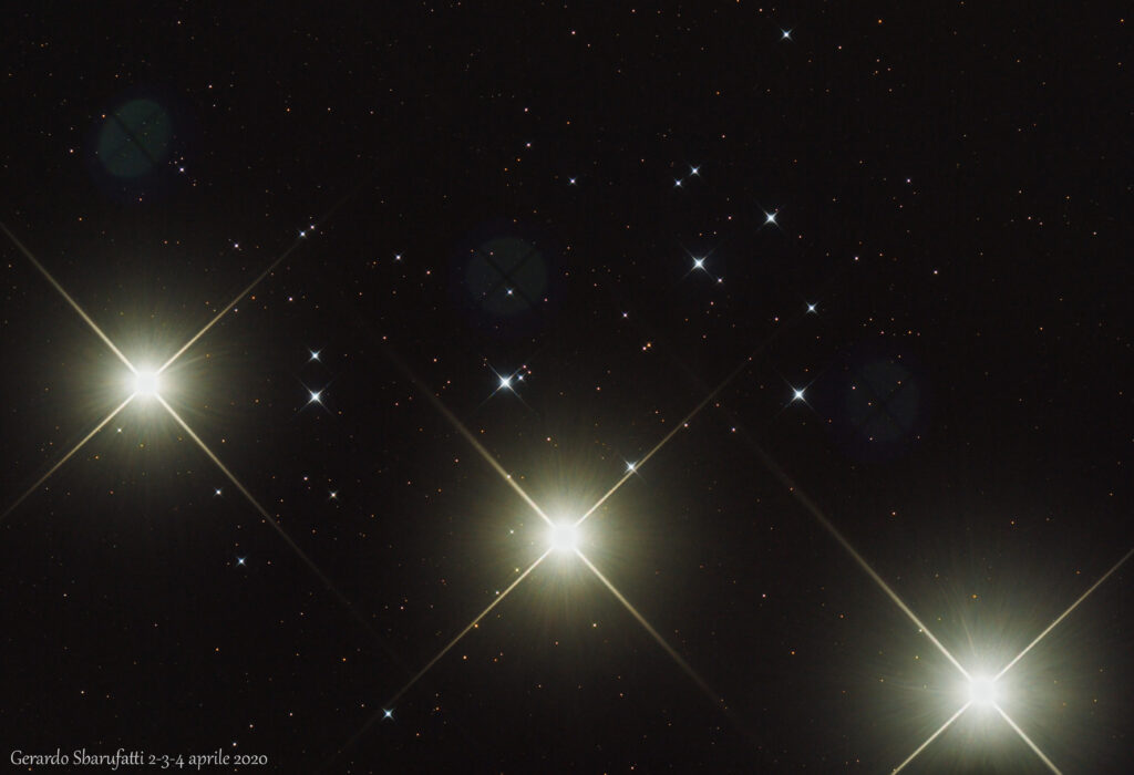 congiunzione Venere-Pleiadi