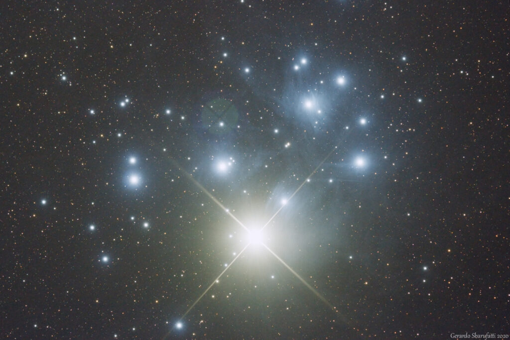 congiunzione Venere-Pleiadi