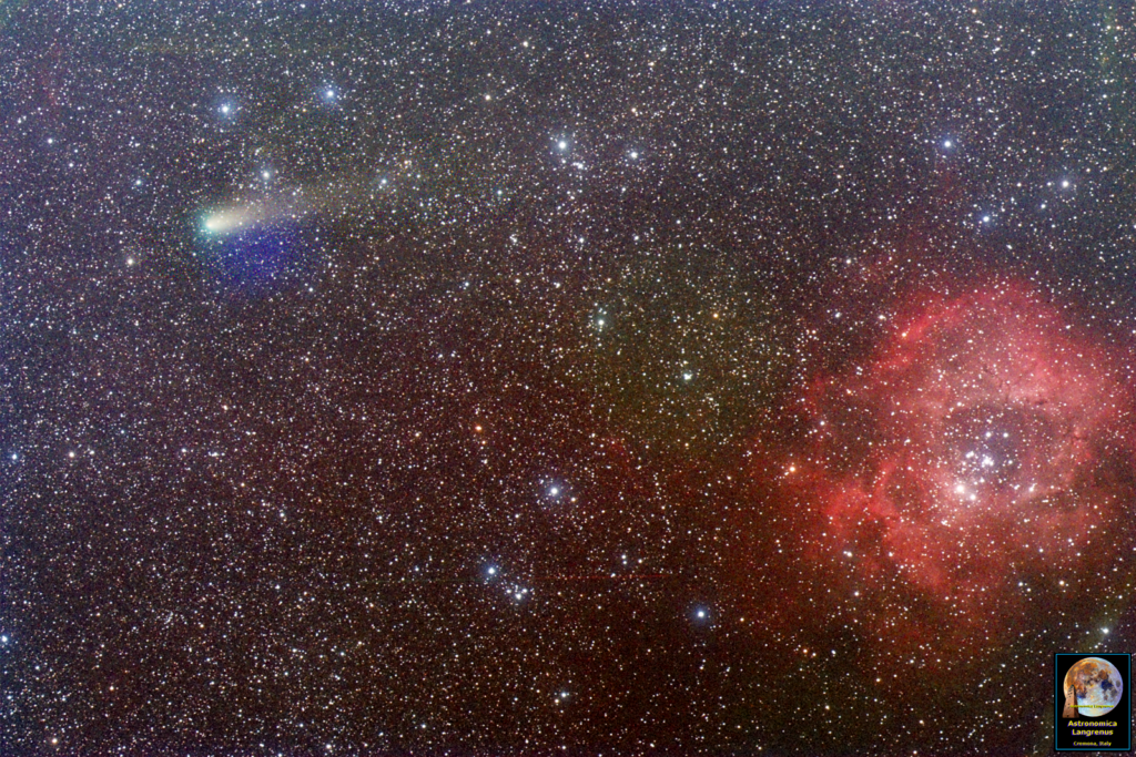 Cometa 21P/Giacobini Zinner e la Nebulosa Rosetta
