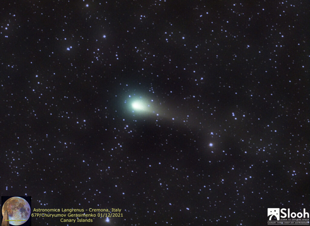 67P Churyumov Gerasimenko 01/12/2021