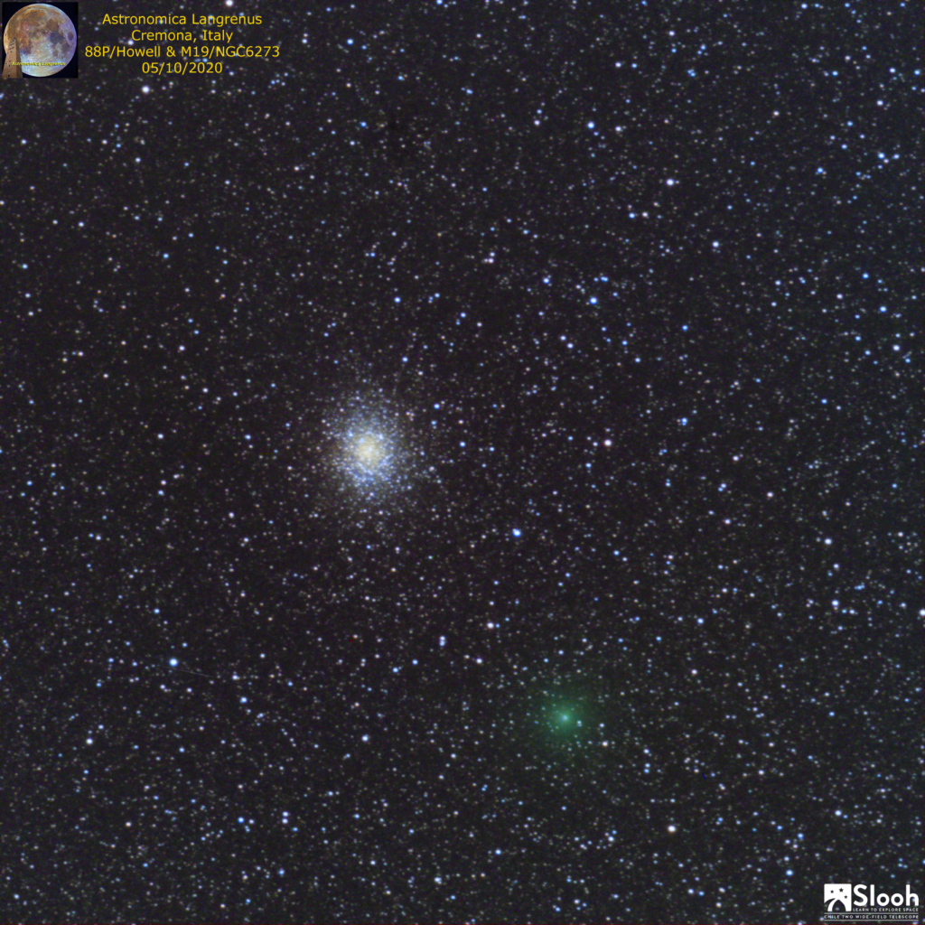 Cometa 88P/Howell & M19 il 5/10/2020
