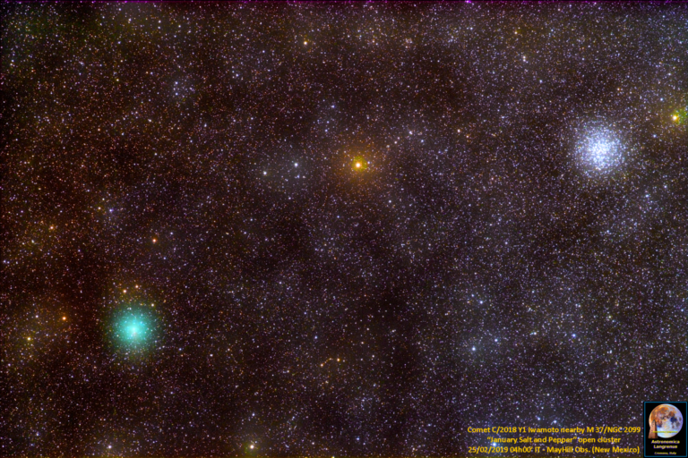 Cometa C/2018 Y1 Iwamoto e M37-NGC2099