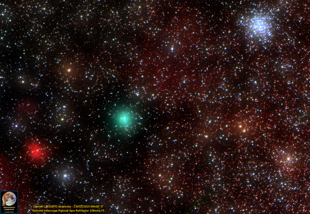 Cometa C/2018 Y1 Iwamoto e M36-NGC1960