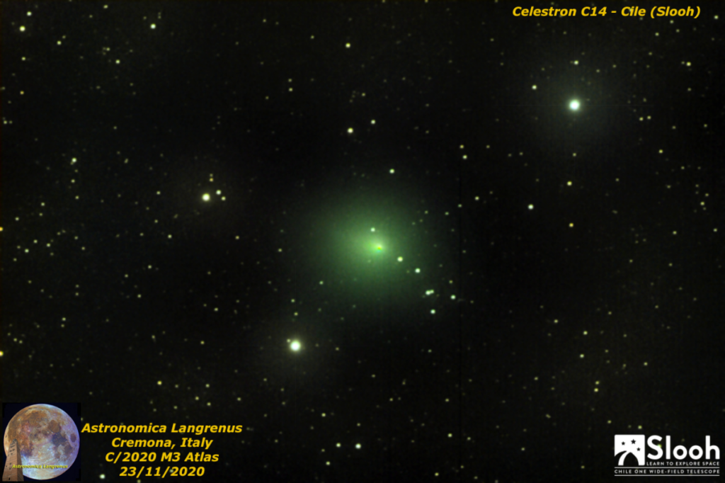 Cometa C/2020 M3 Atlas dal Cile