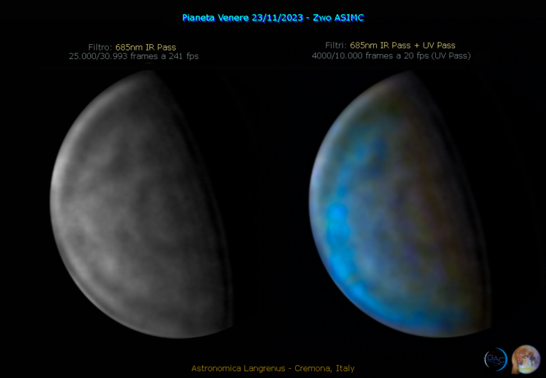 Copertura nuvolosa pianeta Venere