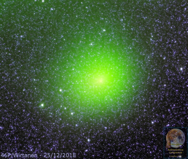 Cometa 46P/Wirtanen il 25 Dicembre 2018