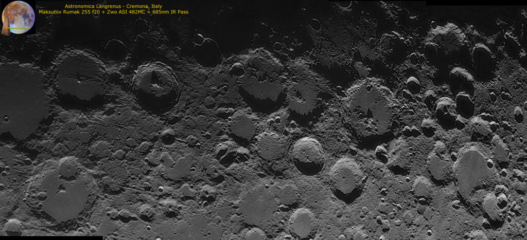 Crateri in prossimità del mare Nubium