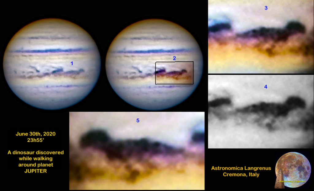 Un dinosauro su Giove