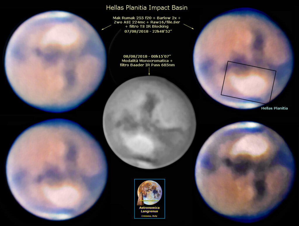 Hellas Planitia il 7 Agosto 2018