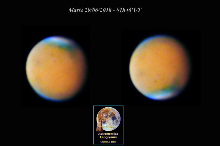Marte il 29 Giugno 2018