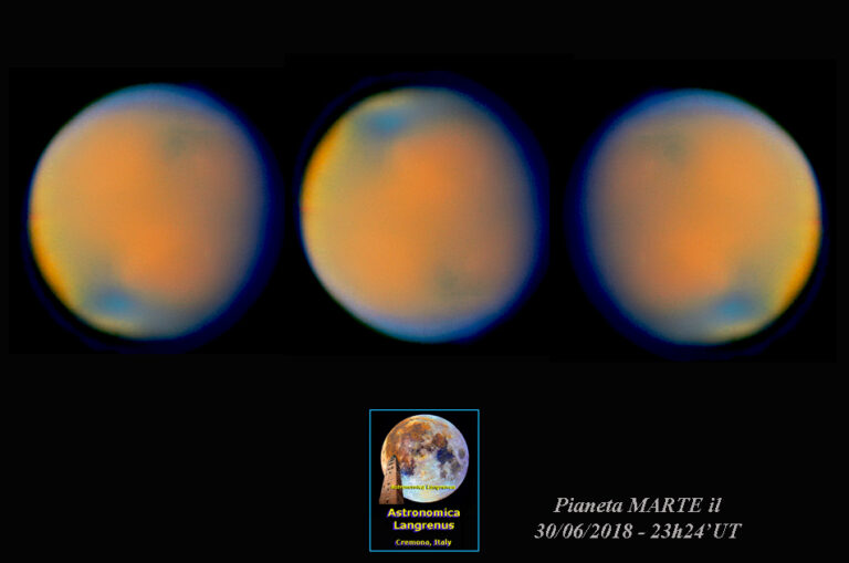 Pianeta Marte 01 Luglio 2018