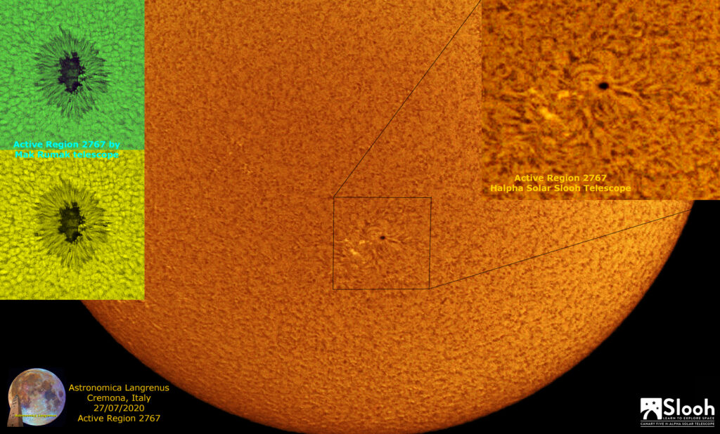 Regione Solare Attiva 2767 del 27/07/2020