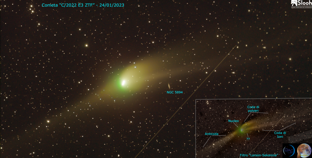 C/2022 E3 ZTF e le sue code