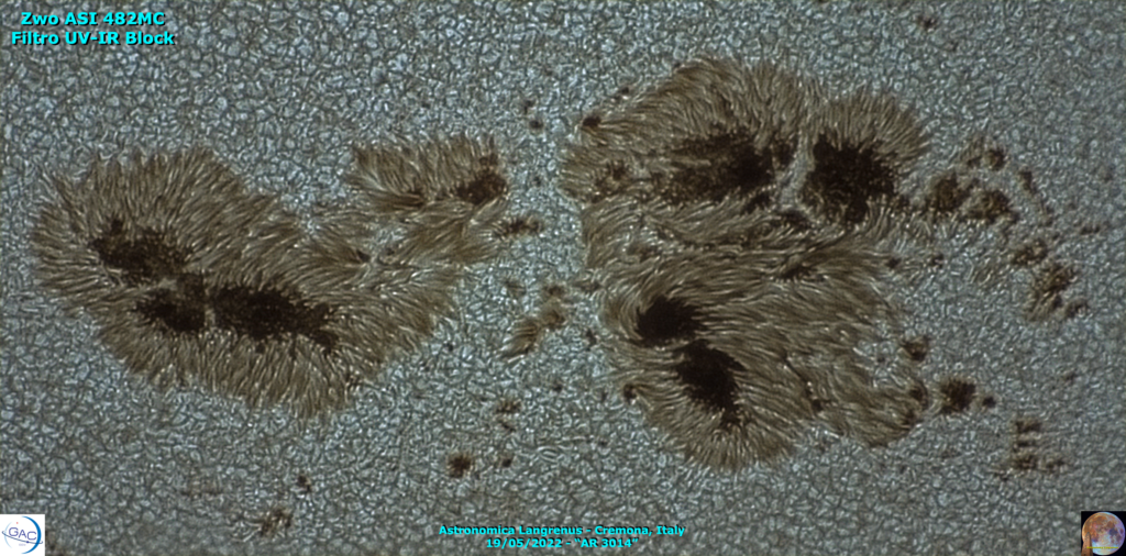 Fra macchie solari e granulazione