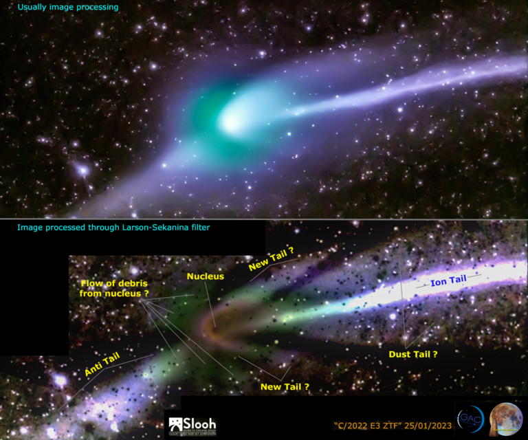 Nuovi dettagli in C/2022 E3 ZTF del 25/01/2023