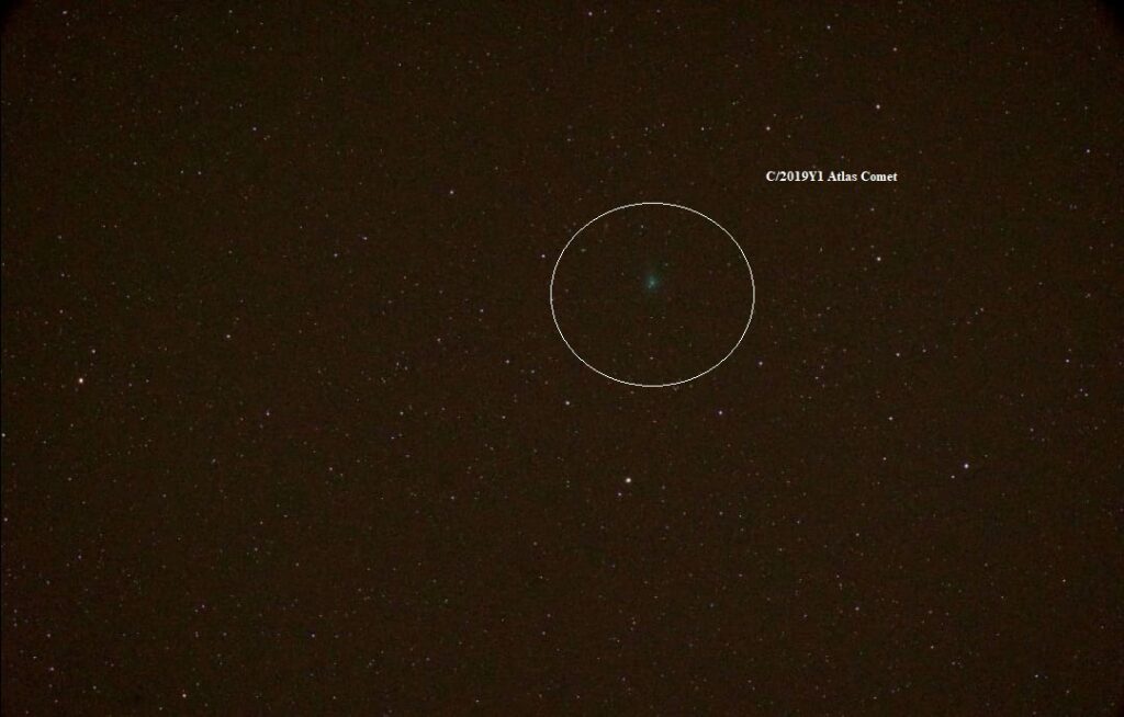 La mia prima cometa C/2019Y1 Atlas