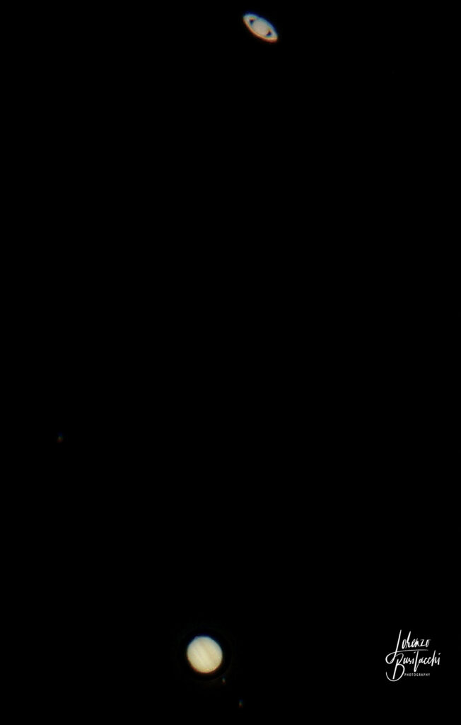 La grande congiunzione Giove Saturno