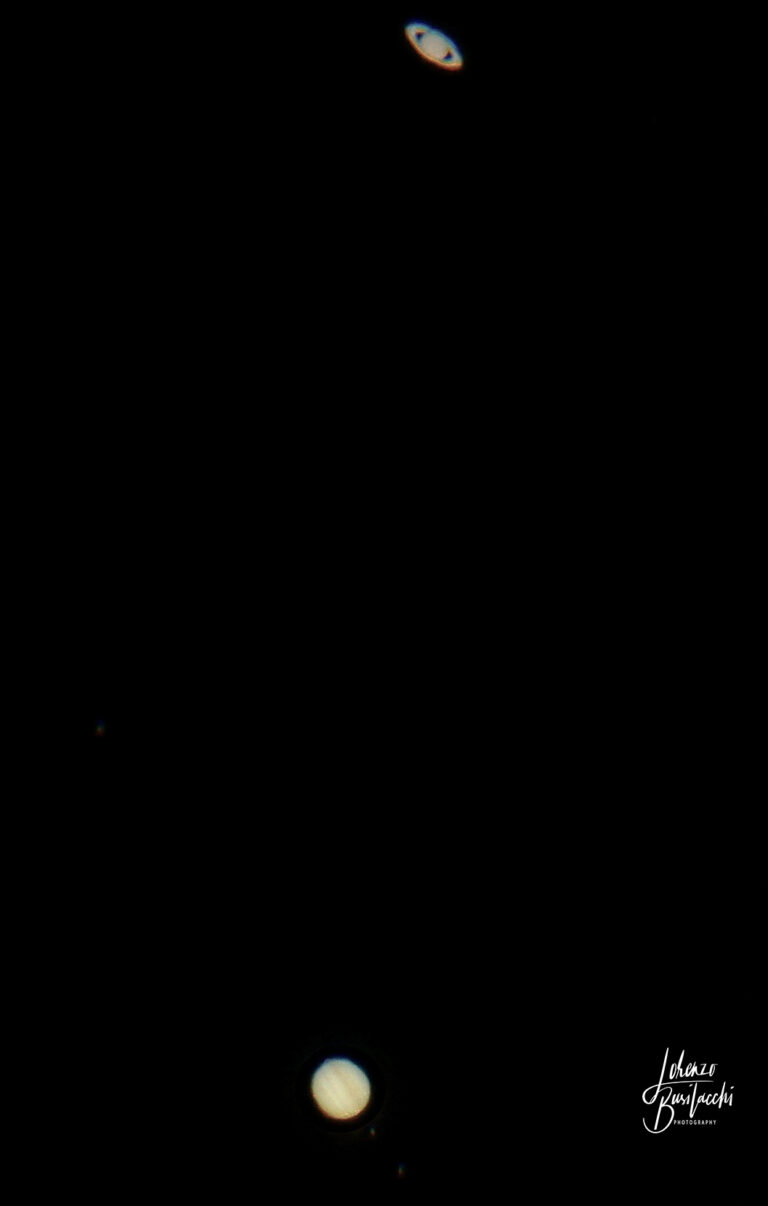 La grande congiunzione Giove Saturno